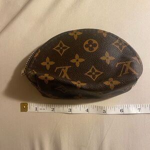 Monogram cosmetic pouch